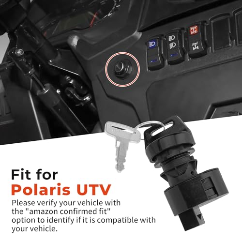 M MATI Ignition Key Switch 4 Position 4 Pin 4016058 for Polaris RZR 900 1000 RS1 Turbo General 1000