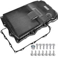 HYR 265-850 Transmission Oil Pan with Bolts Fit for Ram 1500 2500 3500 & Jeep Grand Cherokee & Chrysler 300, Charger, Challenger, Durango, 8-Speed Automatic Transmission Pan with Gasket & Drain Plug