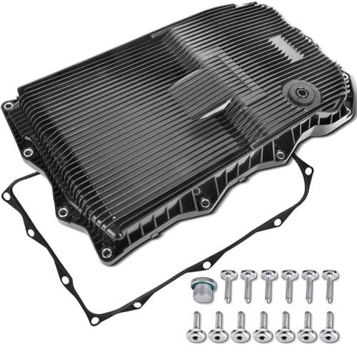 HYR 265-850 Transmission Oil Pan with Bolts Fit for Ram 1500 2500 3500 & Jeep Grand Cherokee & Chrysler 300, Charger, Challenger, Durango, 8-Speed Automatic Transmission Pan with Gasket & Drain Plug