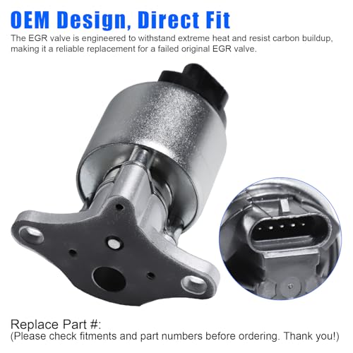 EGV589 EGR Valve For Chevy 1500 Astro Blazer Impala Express Silverado Tahoe, For Cadillac Escalade, For GMC K1500 Savana Sierra Yukon, For Buick LeSabre Regal, For Isuzu, For Pontiac, OE: EGR1273
