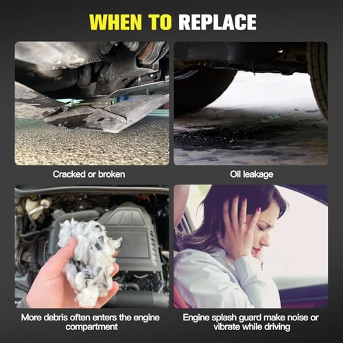 Aumtoni 74111T7WA00 Front Lower Engine Splash Guard Compatible with Honda HR-V 2016 2017 2018 2019 2020 2021 2022 1.8L,Under Car Splash Shield Lower Cover Board