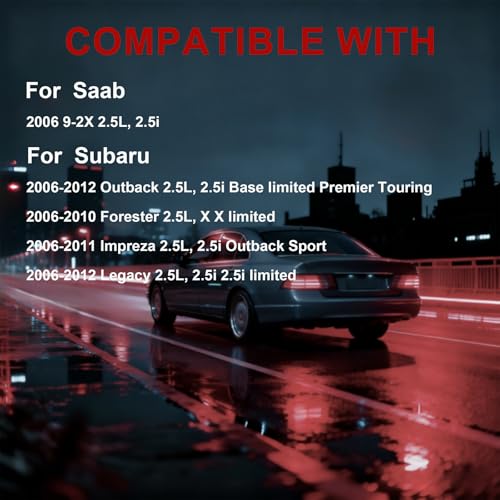 QIYBONE Oxygen O2 Sensor Upstream and Downstream for Subaru Outback Forester Impreza Legacy 2006 2007 2008 2009 2010 2011 2012 Saab 9-2X 2.5L H4 Replace 22641-AA36A 22690-AA810 234-9123 234-4445 2PCS
