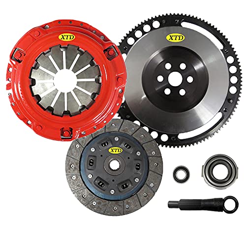 XTD STAGE 2 RACING CLUTCH & STREET LITE FLYWHEEL KIT COMPATIBLE WITH 92-05 CIVIC DEL SOL D Series Motor