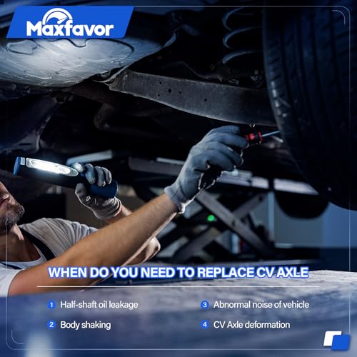 Maxfavor CV Axle Front fit for Honda Civic 2006 2007 2008 2009 2010 2011 CV Axle, Automatic Trans FWD 1.8L L4 CV Joint Axle Shaft Assembly Front Left (Driver) Side