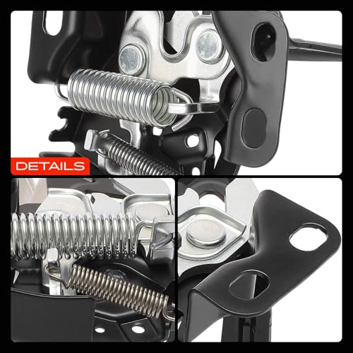 A-Premium Hood Latch Lock Compatible with 2004 2005 Honda Civic, for Model with Alarm System, Front Hood Lock Engine Bonnet Latch Assembly