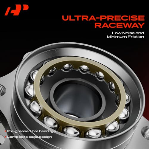 A-Premium Front Wheel Bearing and Hub Assembly with 5-Lug Compatible with Ford and Lincoln Models - Fusion 2013-2020, MKZ 2013-2016, Police Responder Hybrid 2019-2020, SSV Plug-In Hybrid 2019-2020
