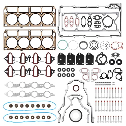 5.3 Full Cylinder Head Gasket Kit with ES72220 Bolts Compatible with 2007-2013 Buick, Chevy Silverado Suburban Tahoe, GMC Savana Sierra Yukon 5.3L Engine