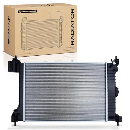 A-Premium Engine Coolant Radiator with Transmission Oil Cooler Compatible with Chevrolet Chevy Sonic 2012 2013 2014 2015 2016 2017 2018, L4 1.8L, Automatic Trans., Replace# GM3010546