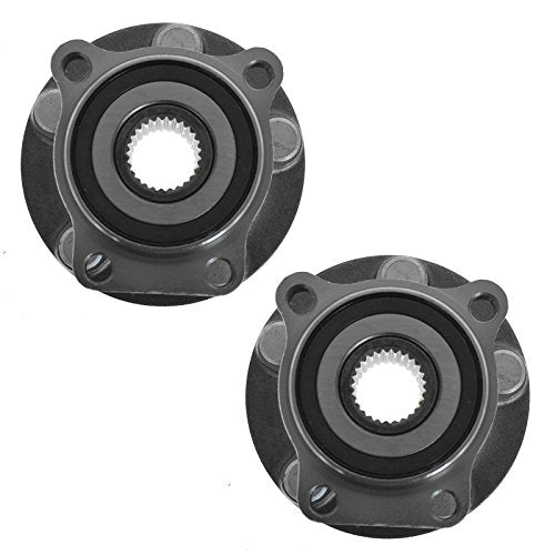 TRQ Front Left and Right Wheel Bearing and Hub Assembly 2 Piece Set Compatible with 2005-2014 Subaru Outback 2009-2014 Forester 2005-2014 Legacy 2013-2014 XV Crosstrek