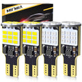 MIFMIA 912 921 LED Bulbs for Cargo Light High Mount Stop 3rd Brake Light Combo White/Red, High Power 27-SMD Chipsets 400% Brighter T15 906 904 W16W (Upgraded, Pack of 4)