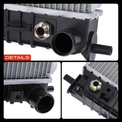 A-Premium Engine Coolant Radiator - with Transmission Oil Cooler - Compatible with Ford F-150 05-08 4.2L 4.6L 5.4L, Expedition 05-06 5.4L & Lincoln Mark LT 06-08 5.4L, Navigator 05-06 5.4L