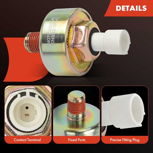 A-Premium Ignition Knock Detonation Sensor Compatible with Chevrolet, Buick, Oldsmobile & Pontiac Models - Impala 2000-2005, Camaro 1996-2002, Lumina, Monte Carlo, LaCrosse, Regal, Lucerne & More