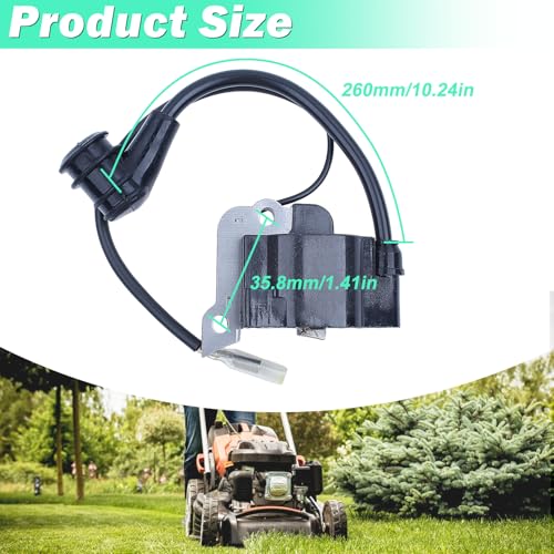 Ignition Coil for Honda GX35 UMK435 HHT35S and Series, ADEFOL Ignition Coil Module with Spark Plug Brushcutter Accessory 4-Stroke Engine Parts Replace 30500-Z0Z-013, 30500-Z3F-003