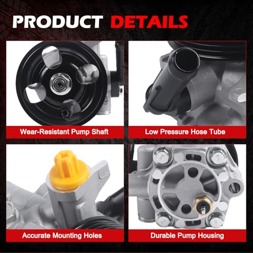 Autodevil 21-5196 Power Steering Pump Fit for 2008-2014 Impreza 2.5L, 2005-2009 Legacy 2.5L, 2005-2009 Outback 2.5L, Power Assist Pump Replace for 21-5196, 96-5196, 990-0766