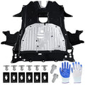 Jkorkm 74110-TBA-A00 Engine Splash Guard Under Car Shield Cover Compatible with Honda Civic 2016-2021 Replaces 74110tbaa00 Including Screws and Bolts Splash Shield Guard Under car