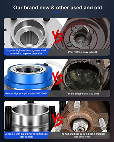 ECCPP 513121 Wheel Bearing Hub Front Wheel Hub and Bearing Assembly Front/Rear 5 Lugs with ABS for Buick for Cadillac for Chevy for Pontiac for Oldsmobile