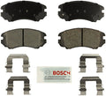 BOSCH BE924H Blue Ceramic Disc Brake Pad Set With Hardware - Compatible With Select Hyundai Azera, Elantra, Sonata, Tiburon, Tucson; Kia Amanti, Magentis, Optima, Soul, Sportage; FRONT