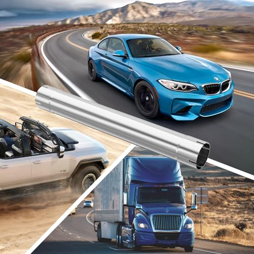 A-KARCK 4'' Muffler Replacement Pipe, Straight Exhaust Pipe 4'' Stainless Steel 30" Long Mandrel Exhaust Tube