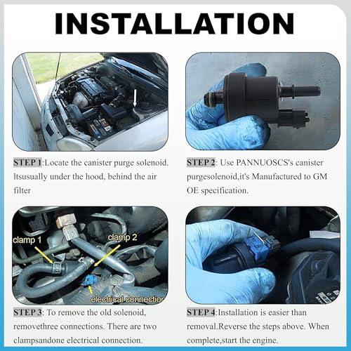 Vapor Canister Purge Valve Compatible with 2005-2011 Chevy Camaro Equinox Buick LaCrosse Cadillac CTS SRX STS Pontiac G8 Saturn Outlook Replaces#12611801 214-1685