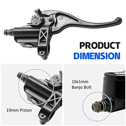 Left Front Brake Master Cylinder for Polaris Sportsman 335 400 450 500 600 700 800 Scrambler 500 Magnum 325 330 500 Trail Blazer 250 330 40 Xpedition 325 425 Xplorer 250 300 400 500 ATP 330 500