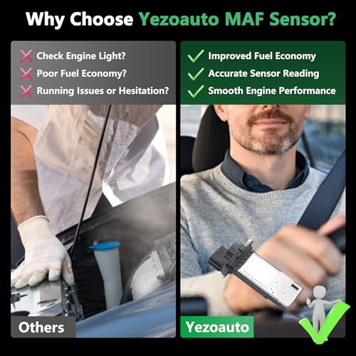 Yezoauto Mass Air Flow Sensor Maf Meter Compatible with Chevrolet Malibu 1.5L 2016-2020 & Cadillac ATS 2013-2019; CT6 2016-2020 Replace OE 23118170 23366103 20787043