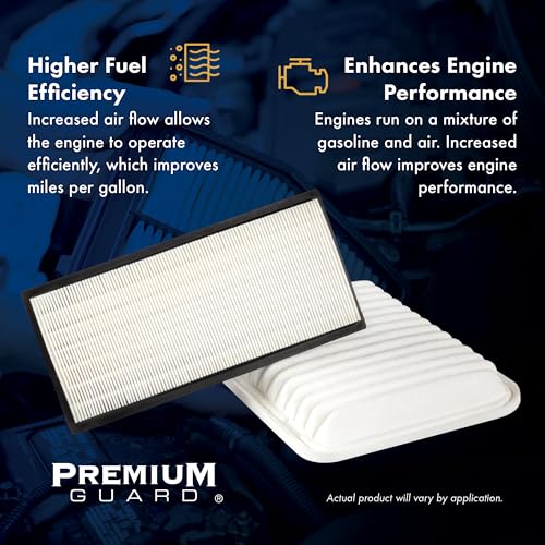 PG PA99365 Engine Air Filter | Fits 2019-2027 Subaru Forester 2.5L; 2018-2026 Crosstrek 2.0L; 2019-2026 Ascent 2.4L; 2022-2026 WRX 2.4L