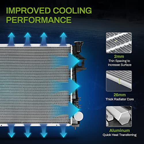 AUTOSAVER88 ATRD1041VC01 Radiator Compatible with 2002-2008 Dodge Ram 3500 2500 1500 Laramie ST SLT 3.7 V6 4.7 5.7 5.9L V8 ATRD1041