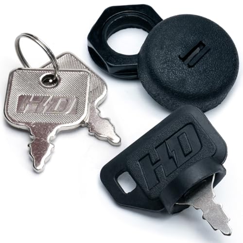 HD Switch OEM Upgrade Starter Ignition Key Switch fits Scag 48798 Turf Tiger & More - Ultimate Dual Dust Protection System Upgrade - w/ 2 Keys & Free Carabiner