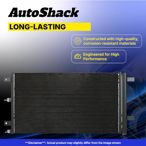 AutoShack Air Conditioning A/C Condenser for Honda, Fit 2015-2020, FWD L4 1.5L