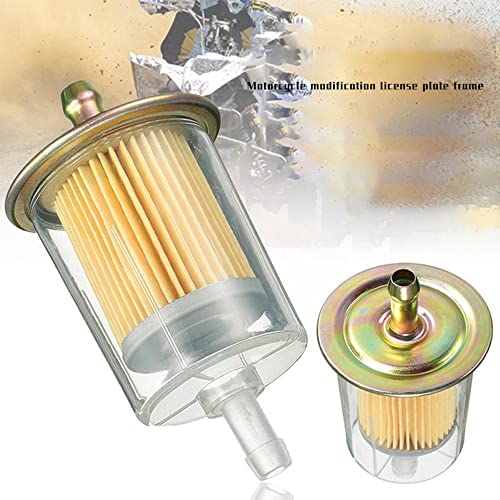 3/8" Universal Fuel Filters Industrial Tractors Cars Trucks Motorcycles Gas Powered Engine Inline Gas Fuel Line 5 Pack