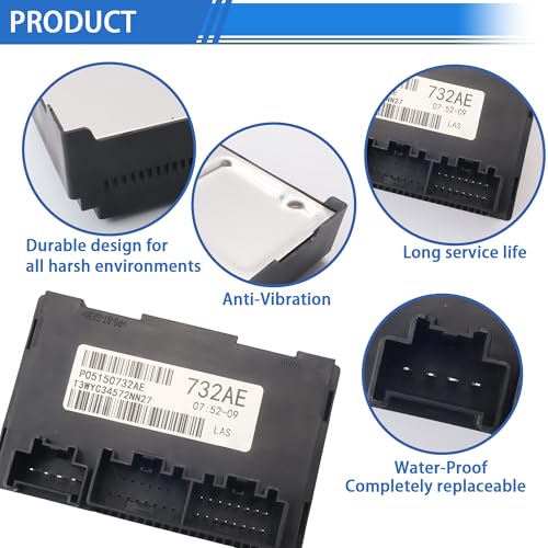 68395074AA Transfer Case Control Module Compatible with Dodge Durango/Grand Cherokee 2014 2015 with 2-Speed Replace 05150732AE 5150732AC 5150732AD 5150732AE