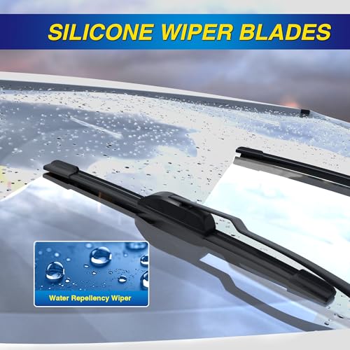 5 PLUS® Silicone Windshield Wipers Replacement for 2013-2021 BUICK Encore,2015-2021 CHEVY Trax Wiper Blades(Set of 3),Automotive Replacement Windshield Wiper Blades For My Car-26"/14"/10"