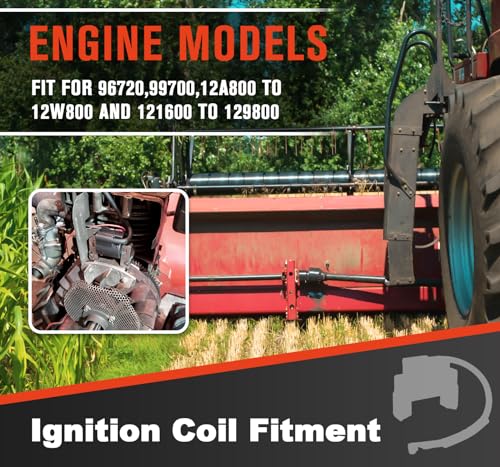 590454 Ignition Coil Compatible with Briggs & Stratton799381 790817 692605 802574 Magneto Armature, Compatible with Briggs & Stratton Engine Models:129H00 Series(0005-0185) Engine,590454 Coil+L7T Plug