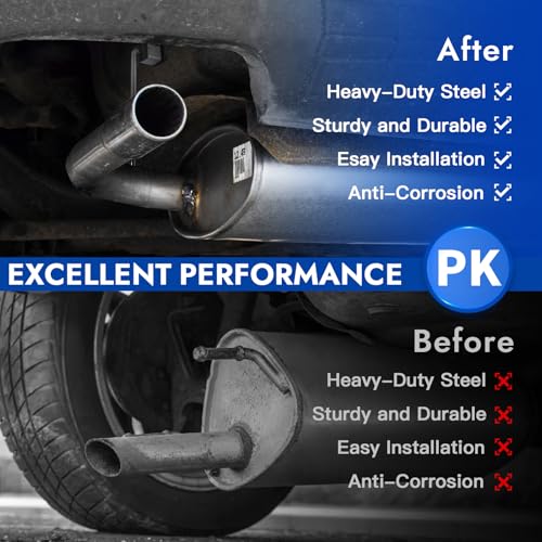 Universal Exhaust Hanger Rod Heavy-duty Stainless Steel Exhuast Pipe Hanger Rod Weld On Exhaust System- 3/8" Rod 10" Long(4 PCS)