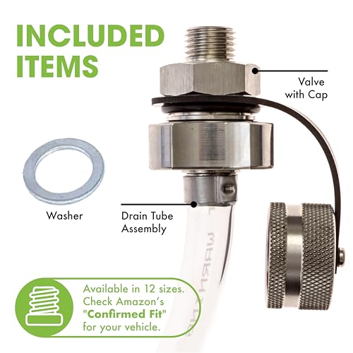 ValvoMax Oil Drain Valve – Quick Twist Oil Drain Plug for Mess-Free DIY Oil Changes – No Tools Required – M12-1.25 Thread Size – Veteran-Owned American Brand