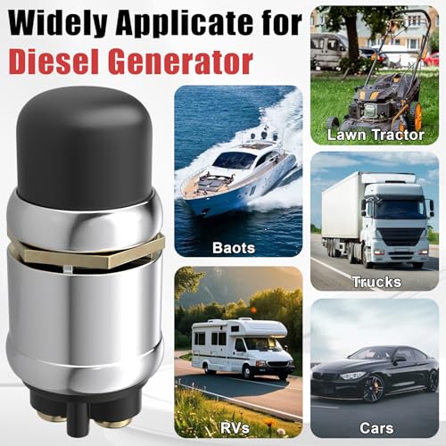 BFXM Push Button Starter Switch 12V 50A, Waterproof Momentary Start Switch for Car Engine, Push Button Starter for Truck Boat ATV