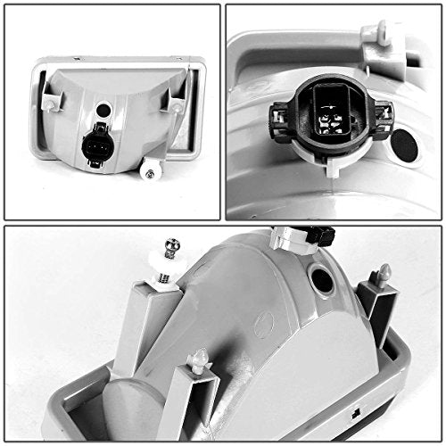 DNA MOTORING FL-ZTL-111-CH Front Bumper Fog Light Driver & Passenger Side [Compatible with 07-08 Escalade / 07-13 Avalanche / 07-15 Silverado]