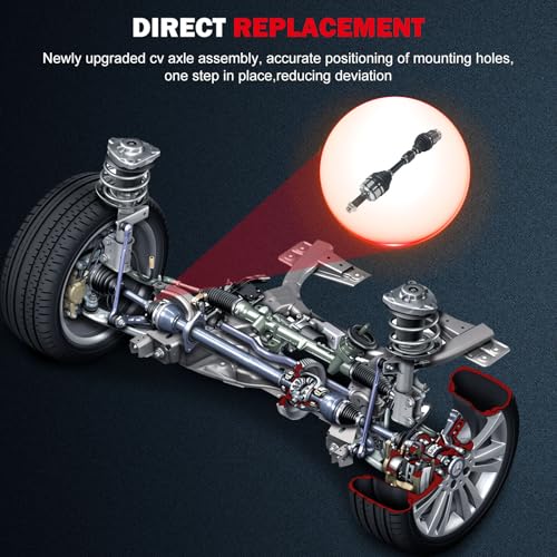 CCIYU CV Axle Shaft Assembly for Honda Civic 2014 2015 - Front Right - Replace# NCV36162