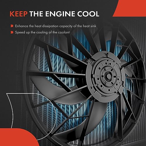 A-Premium Left and Right Engine Radiator Cooling Fan Assembly