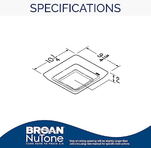 Broan-NuTone FG600 Grille Upgrade, White