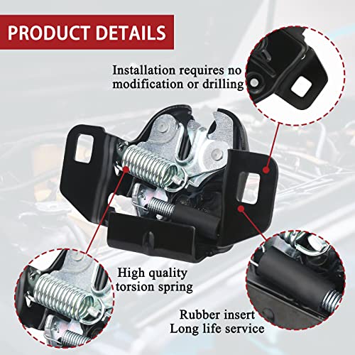 TQPONLY Hood Latch Lock Assembly, Compatible with Dodge Ram 1500 2500 3500 Dakota Durango Replaces 55255451AC