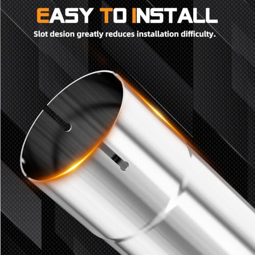 A-KARCK 4'' Muffler Replacement Pipe, Straight Exhaust Pipe 4'' Stainless Steel 30" Long Mandrel Exhaust Tube