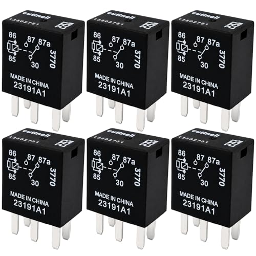 Cuttnell 6-Pack 13502751 Relay 12VDC 35A 5-Pin Relay
