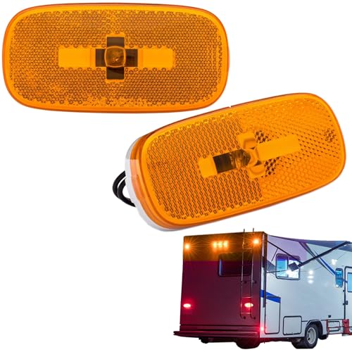 Lumitronics RV Clearance Marker Side Light for Trailer Camper (Amber)