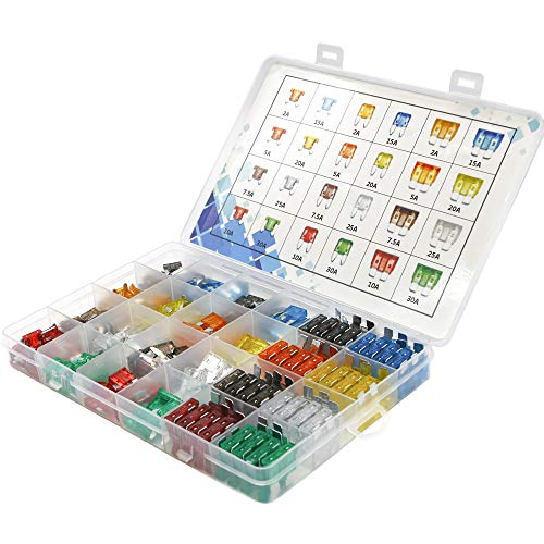 282Pcs-Car Fuses Assortment Kit,Blade-Type Automotive Fuses,Automotive Fuses-Standard&Mini&Low Profile Mini(2A/5A/7.5A/10A/15A/20A/25A/30A),Replacement Fuses for Car/RV/Truck/Motorcycle