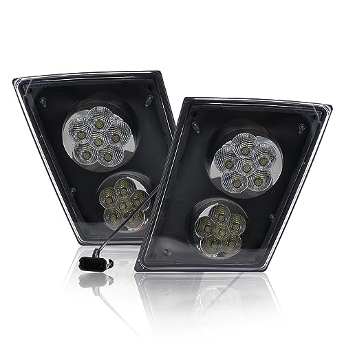 TINWID1919 LED Fog Light Lamp Replacement for 2003-2017 Volvo VNL/VN Trucks Set LH&RH Passenger&Driver