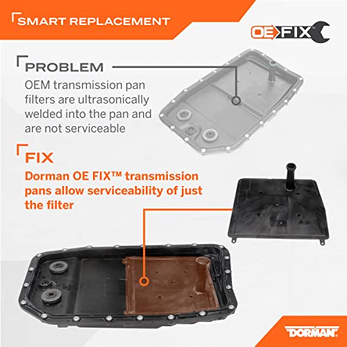 Dorman 265-853 Transmission Pan With Drain Plug, Gasket And Bolts Compatible with Select Models (OE FIX)