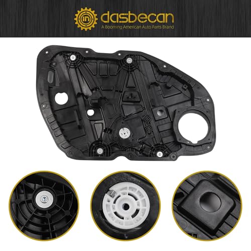 Dasbecan Front Left Driver Side Power Window Regulator with Panel Compatible with Kia Optima K5 2016-2021 Replaces 82471-D4000 82471-D5000 Without Motor