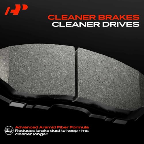 A-Premium Front and Rear Ceramic Brake Pads Set Compatible with Subaru Models - Forester 2009-2013 2.5L, Impreza 2008-2011/2013, Legacy/Outback 2005-2013, with Hardware, 8-Pack