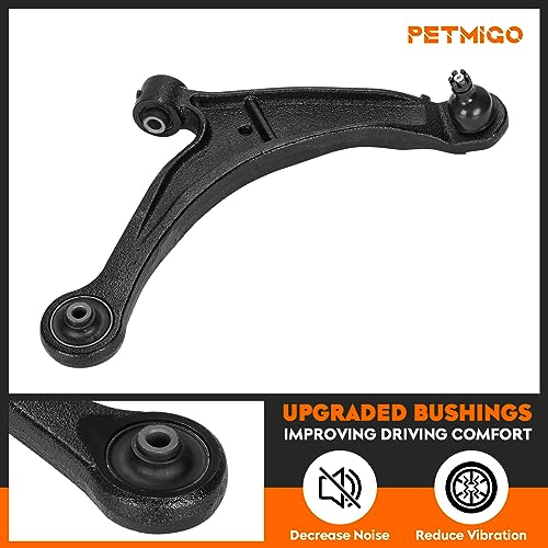 Front Suspension Lower Left + Right Control Arms with Ball Joint Kit Fit for Honda Ridgeline 2006-2014, 2Pcs
